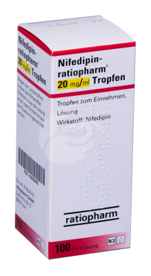 NIFEDIPIN-RATIOPHARM SUUKAUDSED TILGAD LAHUS 20MG 1ML 100ML N1