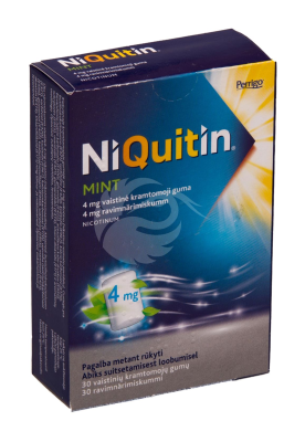 NIQUITIN MINT RAVIMNÄRIMISKUMM 4MG N30