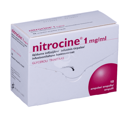 NITROCINE INFUSIOONI KONTSENTRAAT 1MG 1ML 10ML N10
