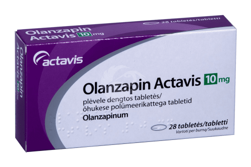 OLANZAPIN ACTAVIS ÕHUKE POLÜMEERKATTEGA TBL 10MG N28