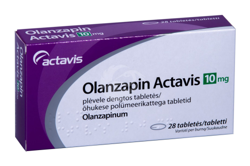 OLANZAPIN ACTAVIS ÕHUKE POLÜMEERKATTEGA TBL 10MG N28