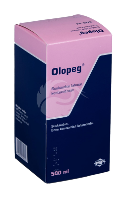 OLOPEG SUUKAUDNE LAHUSE KONTSENTRAAT 525MG+19.5MG+16.5MG+7.3MG+1.9MG 1ML 500ML N1