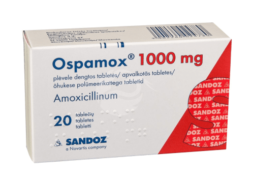 OSPAMOX ÕHUKE POLÜMEERKATTEGA TBL 1000MG N20