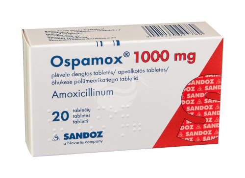 OSPAMOX ÕHUKE POLÜMEERKATTEGA TBL 1000MG N20