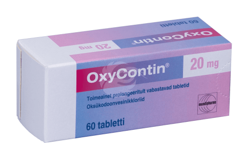 OXYCONTIN 20 MG TOIMEAINET PROLONGEERITULT VABASTAV TBL 20MG N60