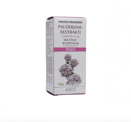 PAIRA PALDERJANIEKSTRAKTI TBL 20MG N50