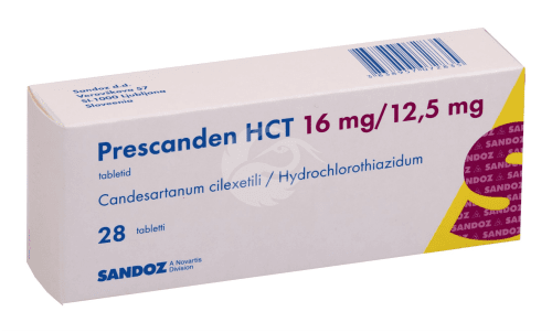 PRESCANDEN HCT 16 MG/12.5 MG TBL 16MG+12.5MG N28