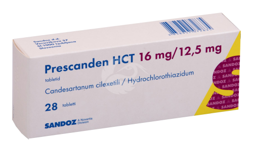 PRESCANDEN HCT 16 MG/12.5 MG TBL 16MG+12.5MG N28