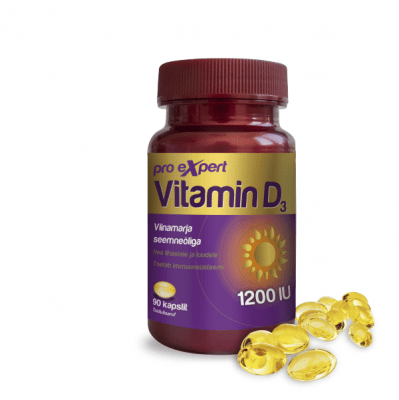 Pro Expert Vitamiin D õlikapslid 1200IU N90
