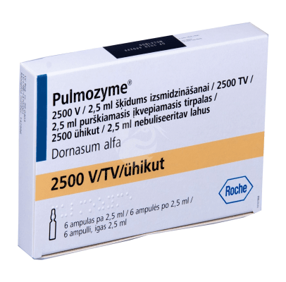 PULMOZYME NEBULISEERITAV LAHUS 1MG 1ML 2.5ML N6