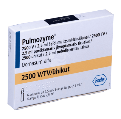 PULMOZYME NEBULISEERITAV LAHUS 1MG 1ML 2.5ML N6