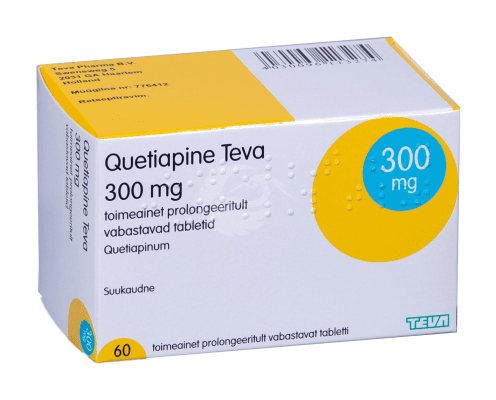 QUETIAPINE TEVA TOIMEAINET PROLONGEERITULT VABASTAV TBL 300MG N60