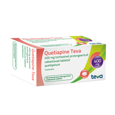 QUETIAPINE TEVA TOIMEAINET PROLONGEERITULT VABASTAV TBL 400MG N60
