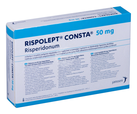 RISPOLEPT CONSTA 50MG TOIMEAINET PROLONGEERITULT VABASTAV SÜSTE SUSPENSIOON ENSOONI PULBER JA LAHUSTI 50MG N1, EELTÄIDETUD SÜSTAL