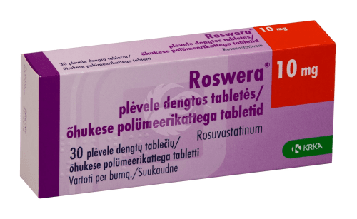 ROSWERA 10 MG ÕHUKE POLÜMEERKATTEGA TBL 10MG N30