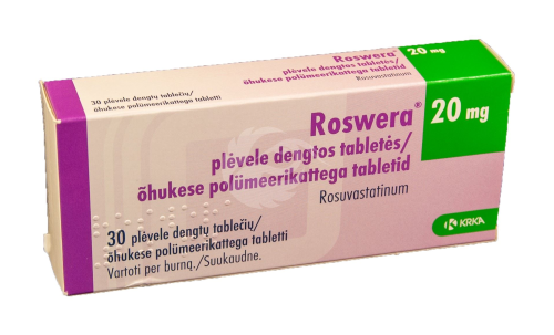 ROSWERA 20 MG ÕHUKE POLÜMEERKATTEGA TBL 20MG N30