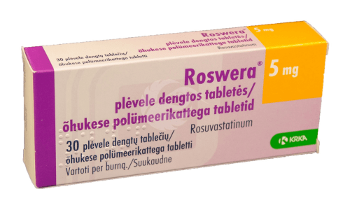 ROSWERA 5 MG ÕHUKE POLÜMEERKATTEGA TBL 5MG N30