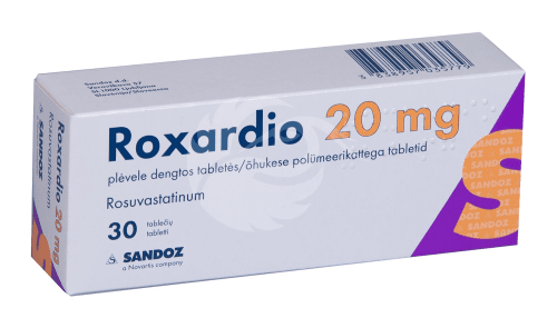ROXARDIO ÕHUKE POLÜMEERKATTEGA TBL 20MG N30