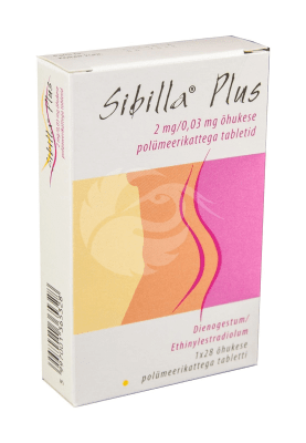 SIBILLA PLUS ÕHUKE POLÜMEERKATTEGA TBL 2MG+0.03MG/0+0 N7/N21
