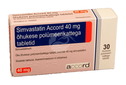 SIMVASTATIN ACCORD ÕHUKE POLÜMEERKATTEGA TBL 40MG N30