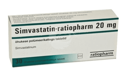 SIMVASTATIN-RATIOPHARM ÕHUKE POLÜMEERKATTEGA TBL 20MG N30