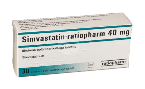 SIMVASTATIN-RATIOPHARM ÕHUKE POLÜMEERKATTEGA TBL 40MG N30