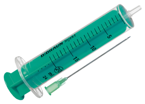 SÜSTAL ÜHEKORDNE 21G 20ML+NÕEL 0,8X40MM (SILINDER+KOLB) N100