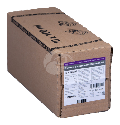 SODIUM BICARBONATE BRAUN 8.4% INFUSIOONI LAHUS 8.4% 100ML N10