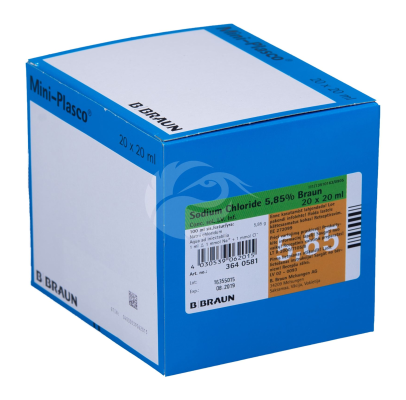 SODIUM CHLORIDE BRAUN 5.85% INFUSIOONI KONTSENTRAAT 5.85% 20ML N20