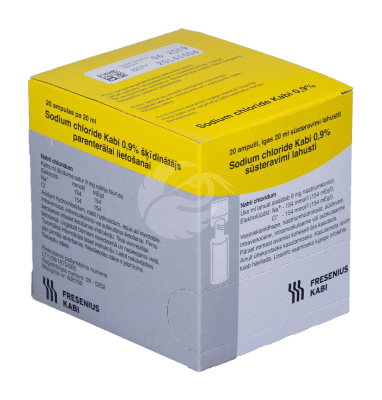 SODIUM CHLORIDE KABI 0.9% SÜSTERAVIMI LAHUSTI 9MG 1ML 20ML N20