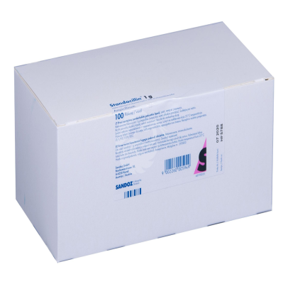 STANDACILLIN 1G SÜSTE-/INFUSIOONILAHUSE PULBER 1000MG N100