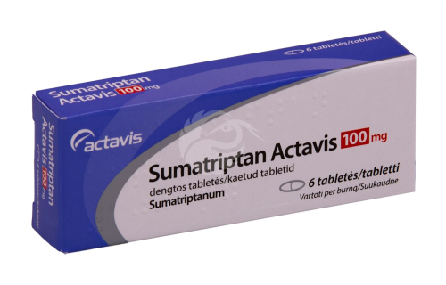 SUMATRIPTAN ACTAVIS KAETUD TBL 100MG N6