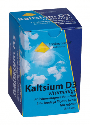 TERVISEPÜRAMIID KALTSIUM TBL VITAMIIN D-GA N100