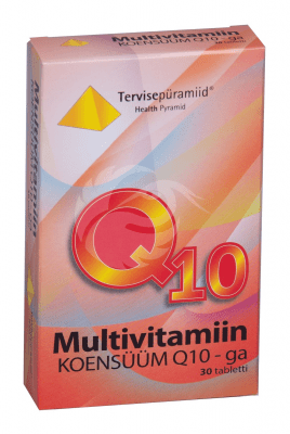 TERVISEPÜRAMIID MULTIVITAMIIN KOENSÜÜM Q10 TBL N30