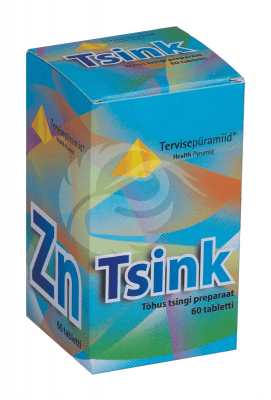 TERVISEPÜRAMIID TSINK TBL 25MG N60