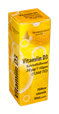 Tervisepüramiid Vitamiin D tilgad 30mcg/tilgas 10ml