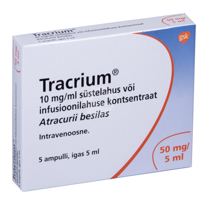 TRACRIUM SÜSTE-/INFUSIOONILAHUS 10MG 1ML 5ML N5