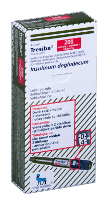 TRESIBA SÜSTELAHUS PEN-SÜSTLIS 200ÜHIK 1ML 3ML N3, PEN-SÜSTEL FLEXTOUCH