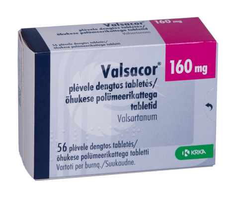 VALSACOR ÕHUKE POLÜMEERKATTEGA TBL 160MG N56