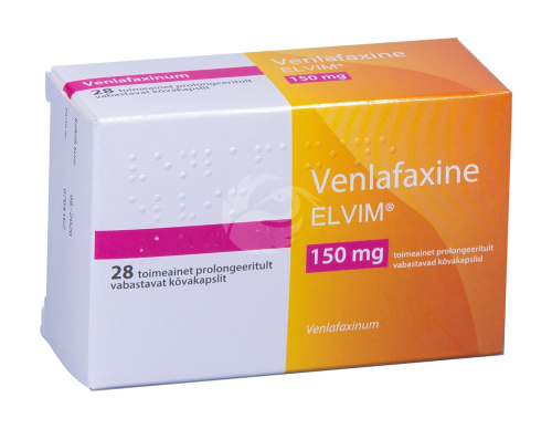 VENLAFAXINE ELVIM TOIMEAINET PROLONGEERITULT VABASTAV KÕVAKAPSEL 150MG N28