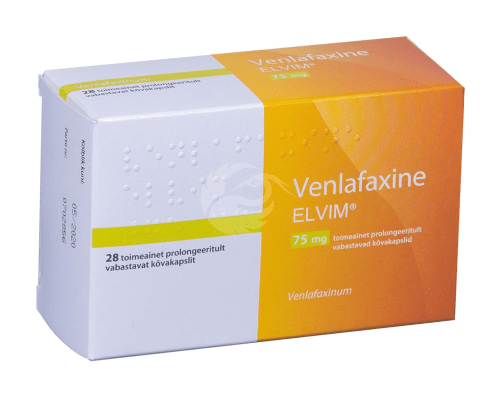 VENLAFAXINE ELVIM TOIMEAINET PROLONGEERITULT VABASTAV KÕVAKAPSEL 75MG N28