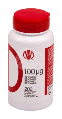 VITAMIIN D ÕLIKAPSLID 100MCG N200