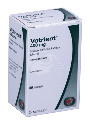 VOTRIENT ÕHUKE POLÜMEERKATTEGA TBL 400MG N60
