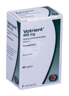 VOTRIENT ÕHUKE POLÜMEERKATTEGA TBL 400MG N60