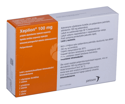 XEPLION TOIMEAINET PROLONGEERITULT VABASTAV SÜSTESUSPENSOON 100MG N1