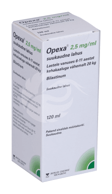 OPEXA SUUKAUDNE LAHUS 2.5MG 1ML 120ML N1