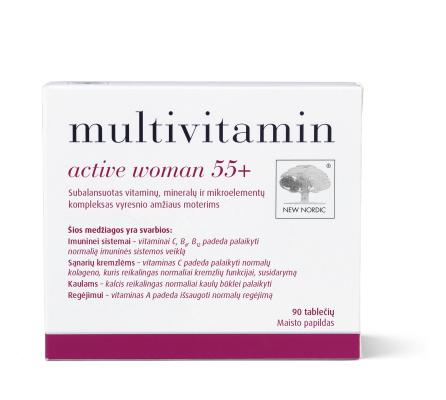 MULTIVITAMIN ACTIVE WOMAN 55+ TBL N90
