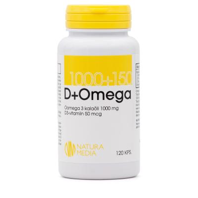 NM OMEGA-3 KALAÕLI 1000MG + VITAMIIN D 50MCG KAPSLID N120