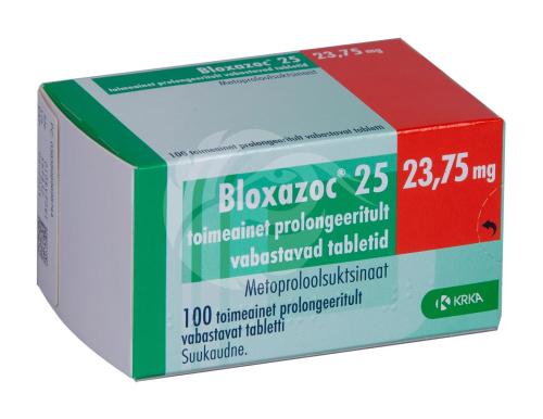 BLOXAZOC 25 TOIMEAINET PROLONGEERITULT VABASTAV TBL 25MG N100