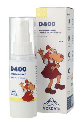 NORDAID VITAMIIN D  SUUKAUDNE SPREI 10MCG LASTELE 30ML